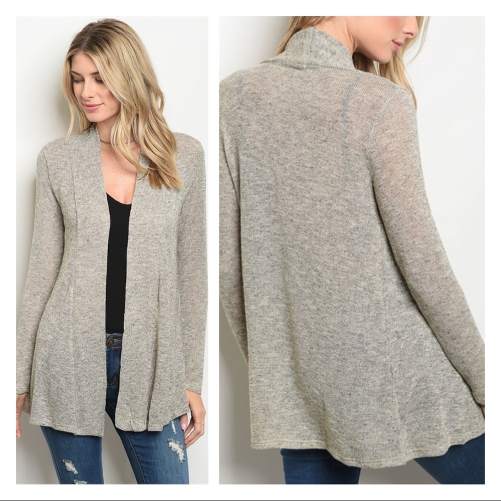SALES ❗️Grey Gold Metallic Cardigan Sweater